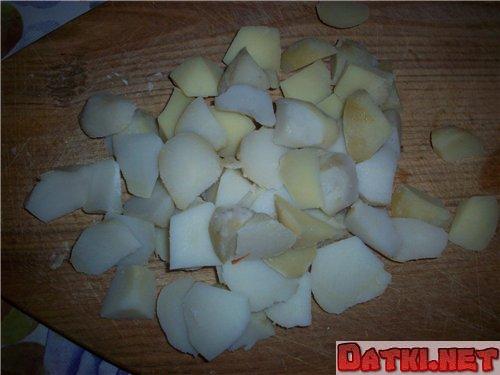 режем картошечку