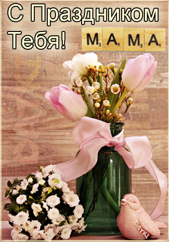 Отблагодарила сына за цветы на день матери