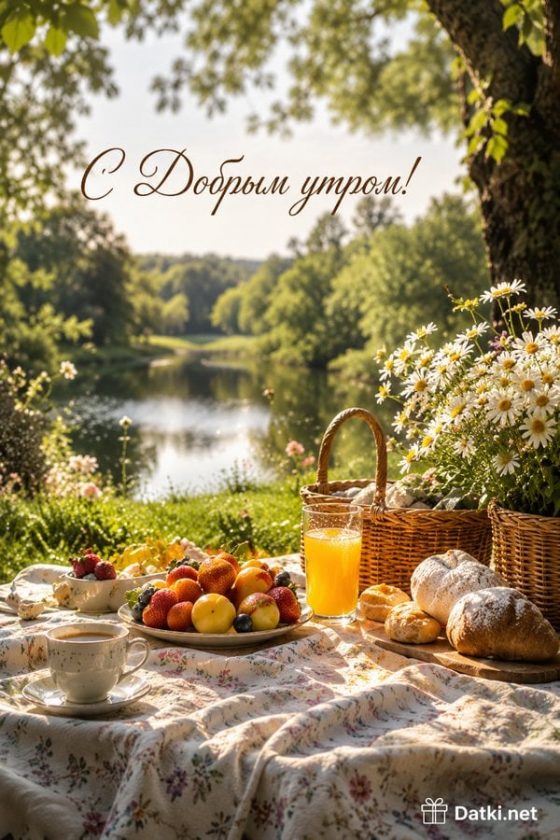 Открытка доброе утро — пусть день будет добрым — 300672
