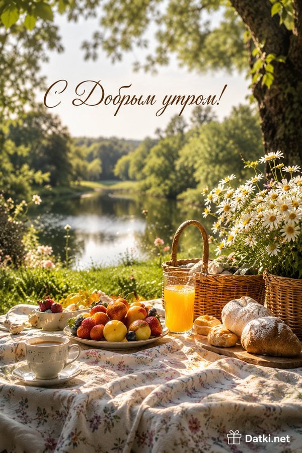 Открытка доброе утро — пусть день будет добрым — 300672