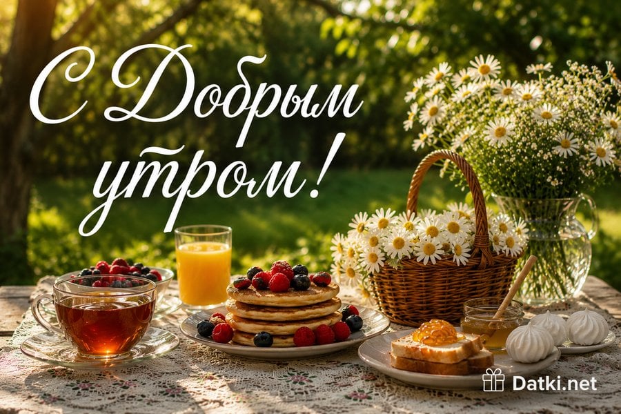 Открытка доброе утро — с добрым утром — 300690