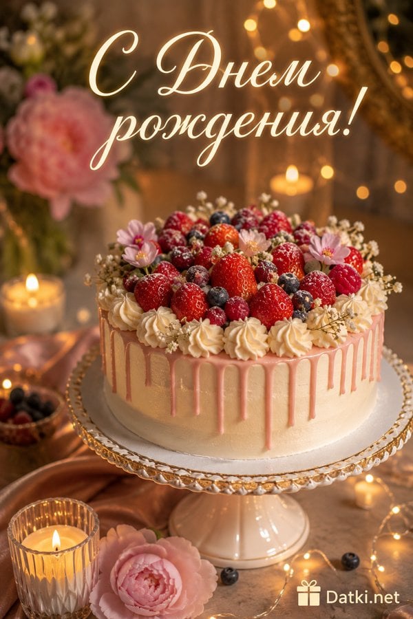 Открытка с днём рождения — поздравляем с днём рождения