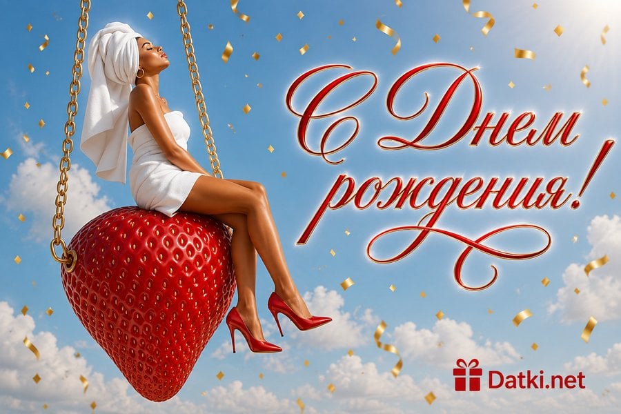 Открытка с днём рождения — с днюхой