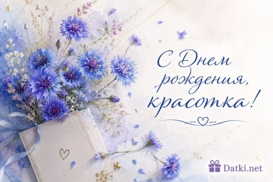 Открытка с днём рождения девушке — радости и улыбок