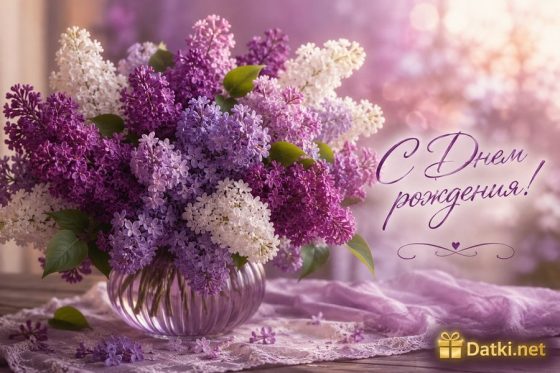 Картинка с днём рождения девушке — очаровательной имениннице