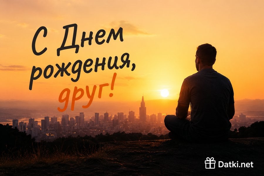 Изображение с днём рождения другу — пусть мечты становятся реальностью