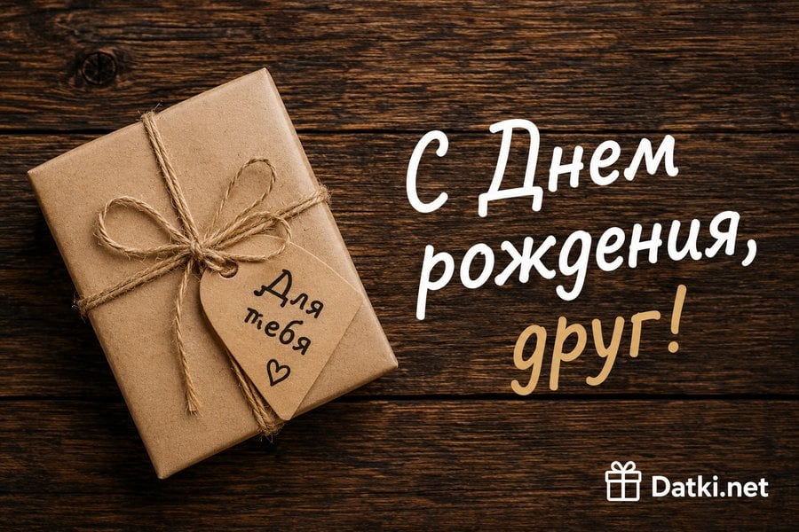 Картинка с днём рождения другу — имениннику — удачи во всём