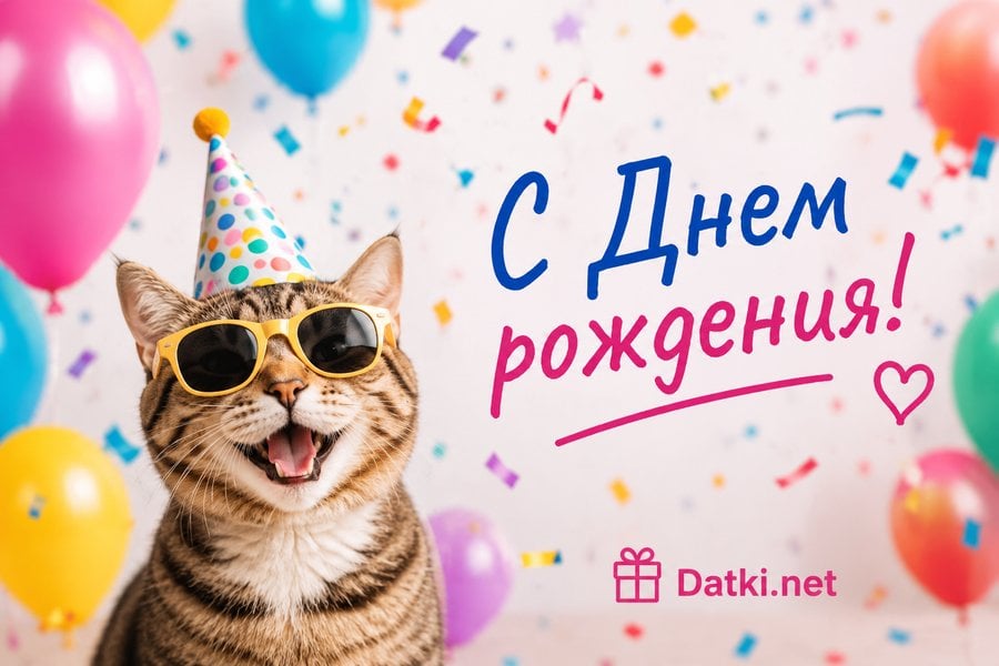 Открытка с днём рождения другу — лучшему другу — с праздником