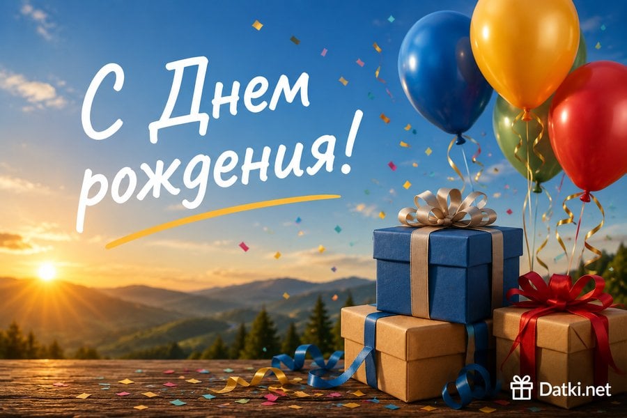 Картинка с днём рождения другу — пусть будет весело