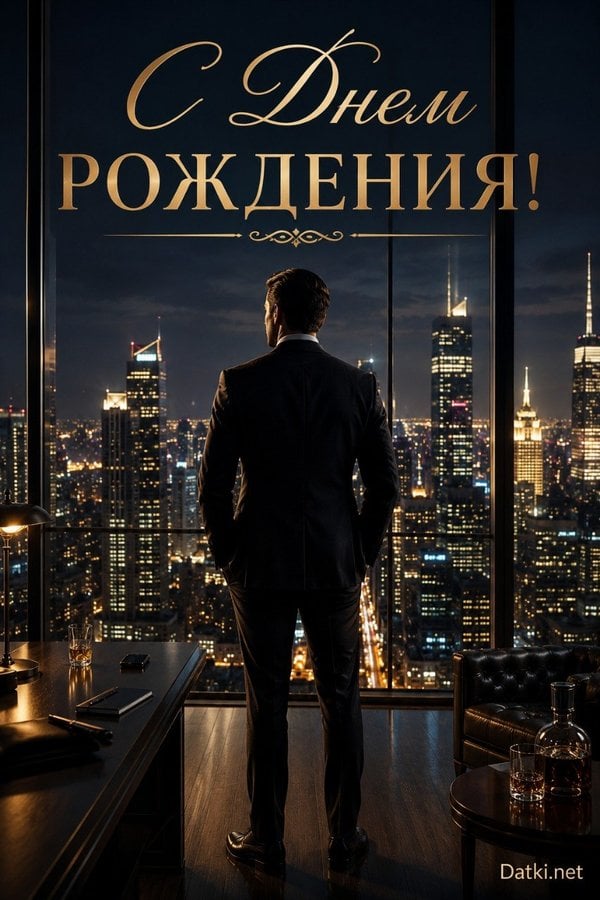 Открытка с днём рождения мужчине — с ДР