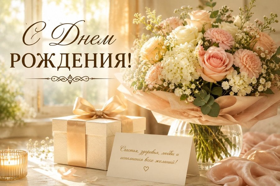 Открытка с днём рождения мужчине — пусть всё получается