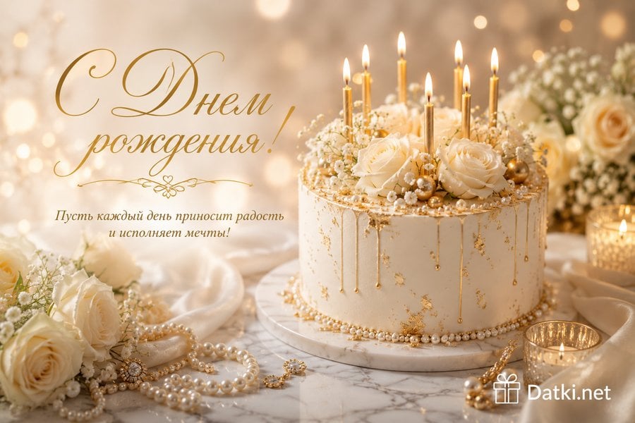 Открытка с днём рождения женщине — ярких моментов и радости