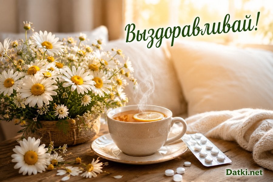Открытка выздоравливай — выздоравливай — 300750
