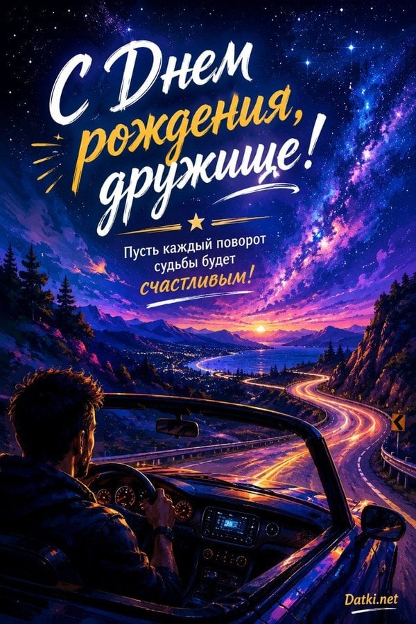 Изображение с днём рождения водителю — пусть всё получается