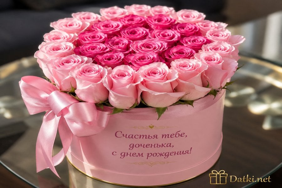 Открытка с днём рождения дочери — с ДР