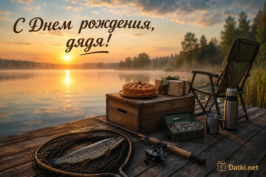 Картинка с днём рождения дяде — здоровья и энергии