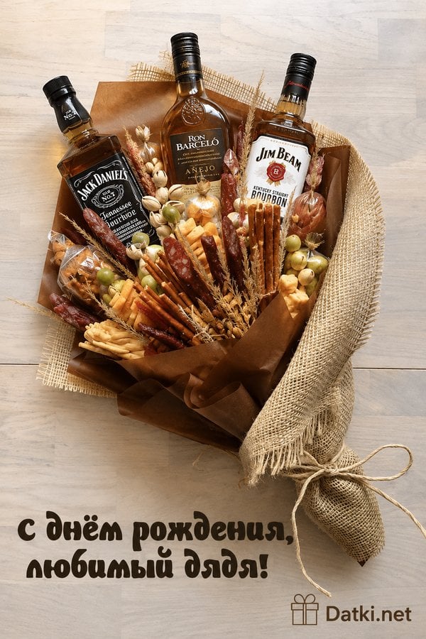Картинка с днём рождения дяде — с именинами