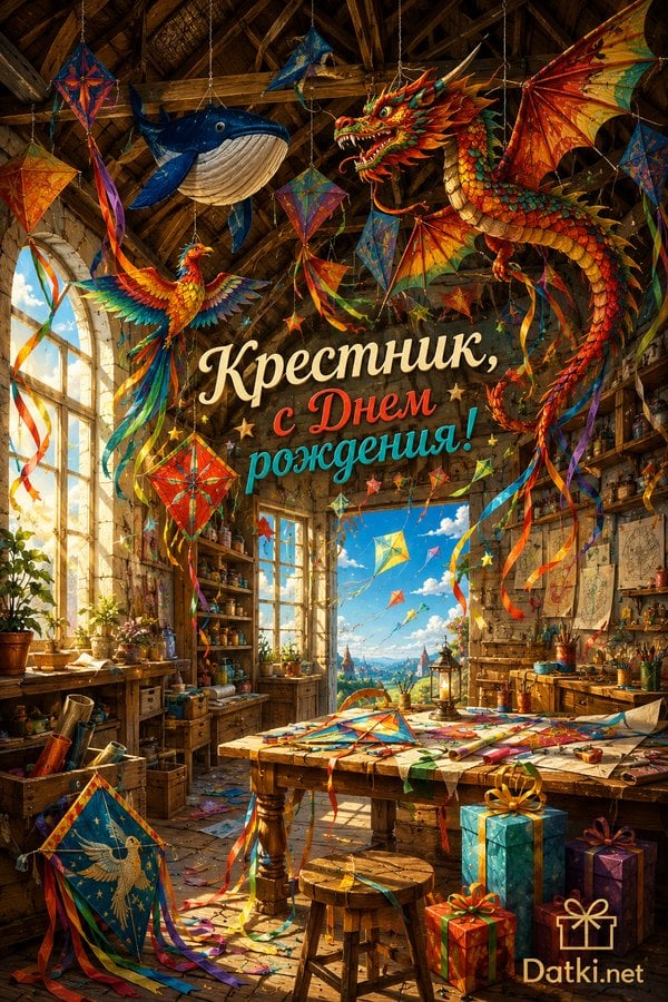 Картинка с днём рождения крестнику — всего самого лучшего