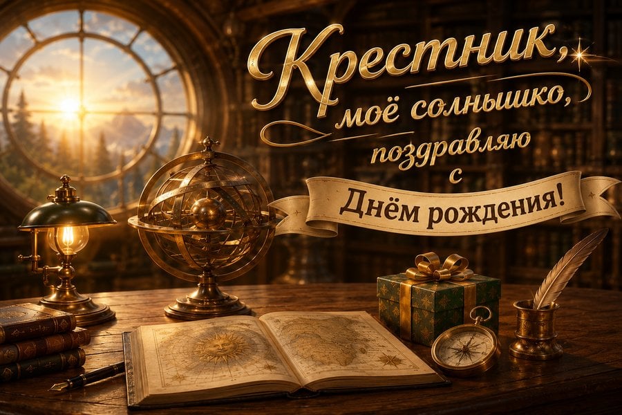 Картинка с днём рождения крестнику — ярких впечатлений