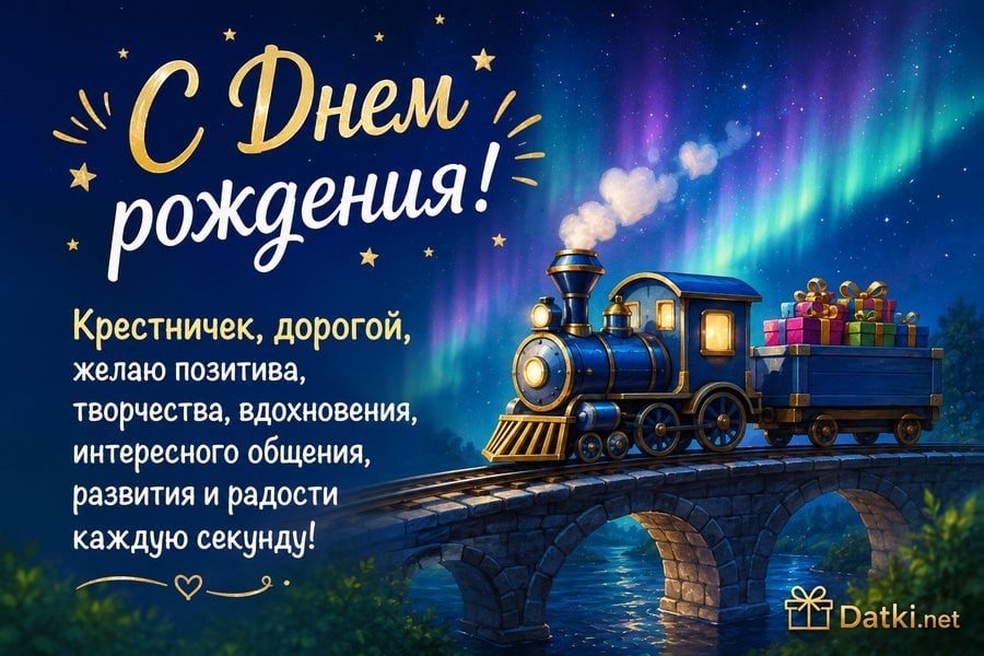 Изображение с днём рождения крестнику — счастливого детства