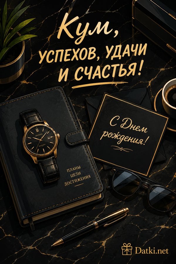 Картинка с днём рождения куму — всего наилучшего