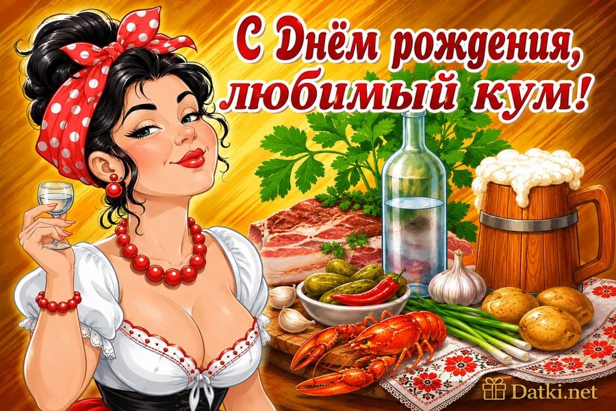 Изображение с днём рождения куму — удачи во всём
