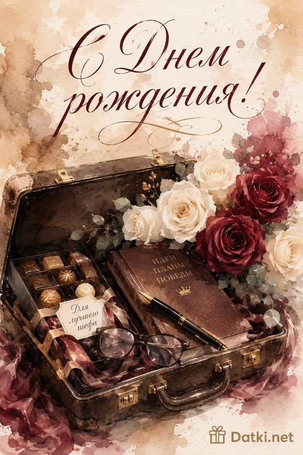 Изображение с днём рождения начальнику — вдохновения в делах