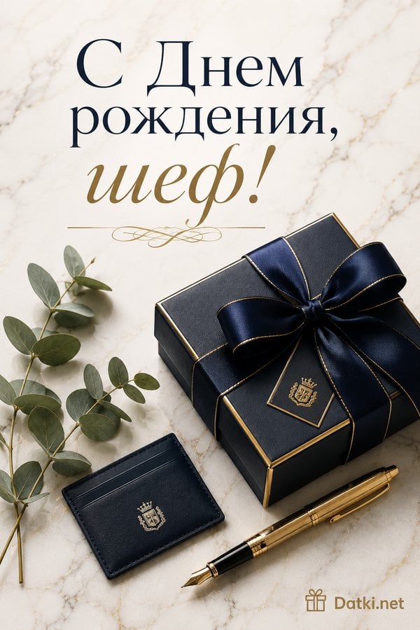 Картинка с днём рождения начальнику — радости и достижений