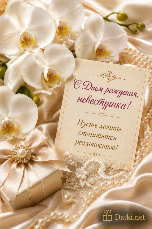 Открытка с днём рождения невестке — искренних поздравлений