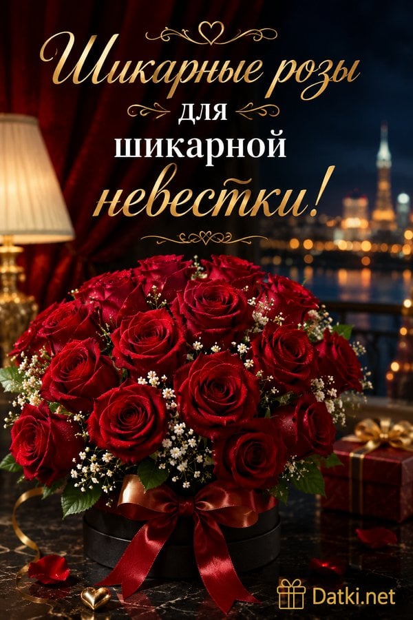 Изображение с днём рождения невестке — удачи во всём