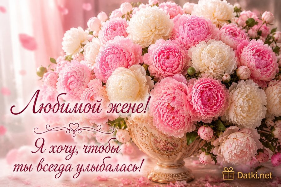 Изображение с днём рождения жене — радости и улыбок