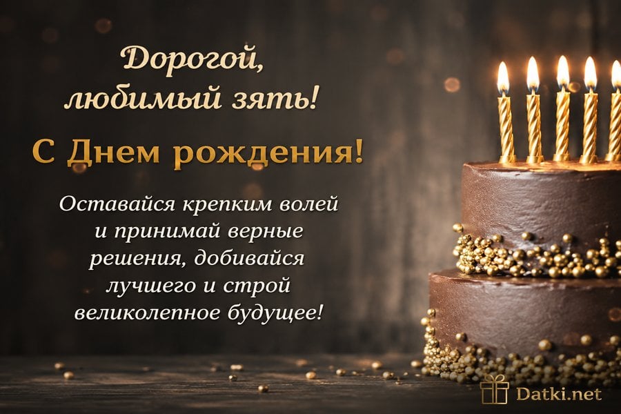Изображение с днём рождения зятю — всего наилучшего