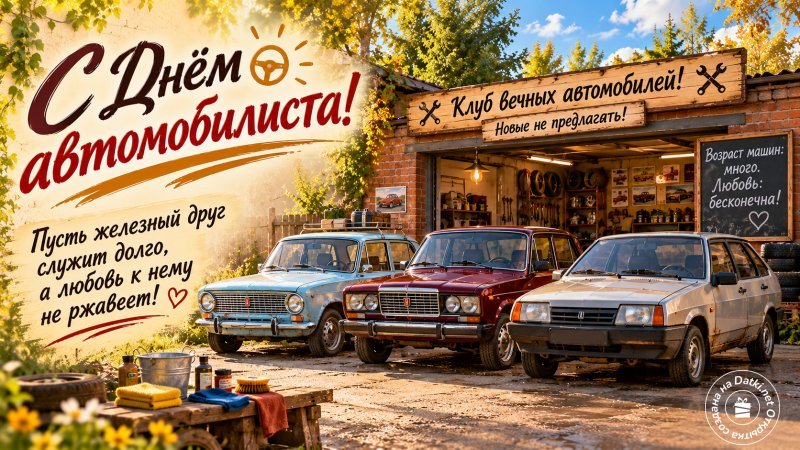 Изображение с днем автомобилиста — пусть сбудутся мечты