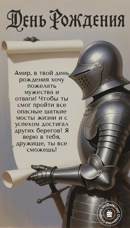 Картинка с днём рождения — пусть год будет счастливым
