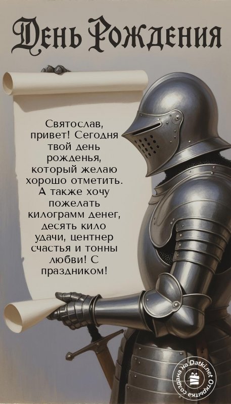 Картинка с днём рождения — пусть год будет счастливым