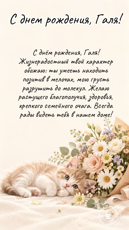 Открытка с днём рождения — праздничное настроение