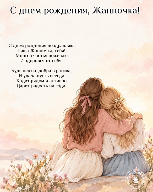 Открытка с днём рождения — теплые именинные поздравления