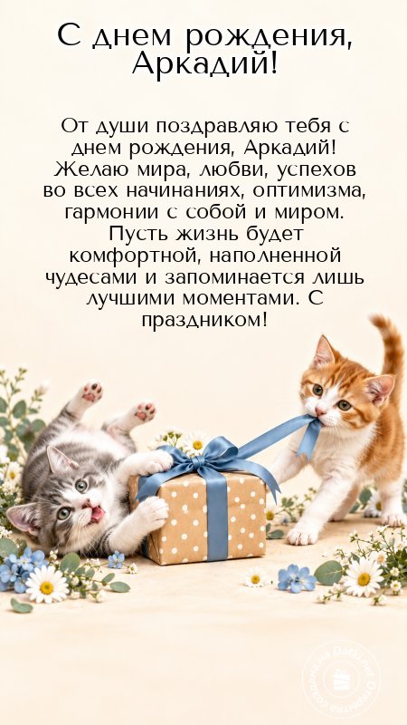 Картинка с днём рождения — с чудесным праздником