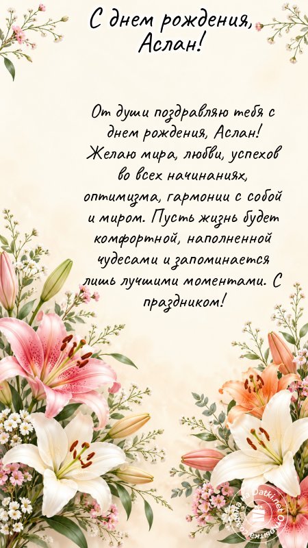 Открытка с днём рождения — с ДР