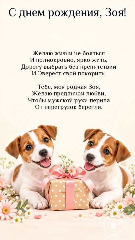 Открытка с днём рождения — теплые именинные поздравления