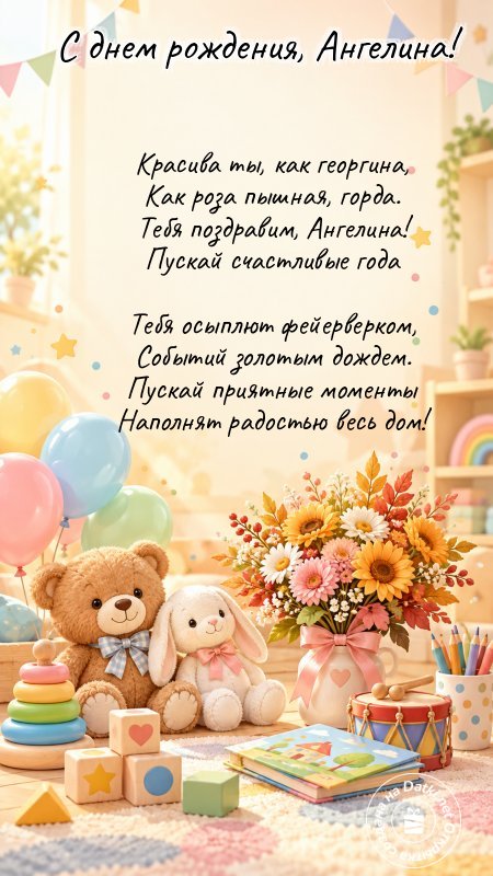 Открытка с днём рождения — веселья и радости
