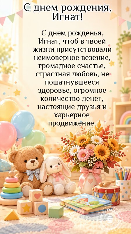 Открытка с днём рождения — всего самого лучшего в этот день