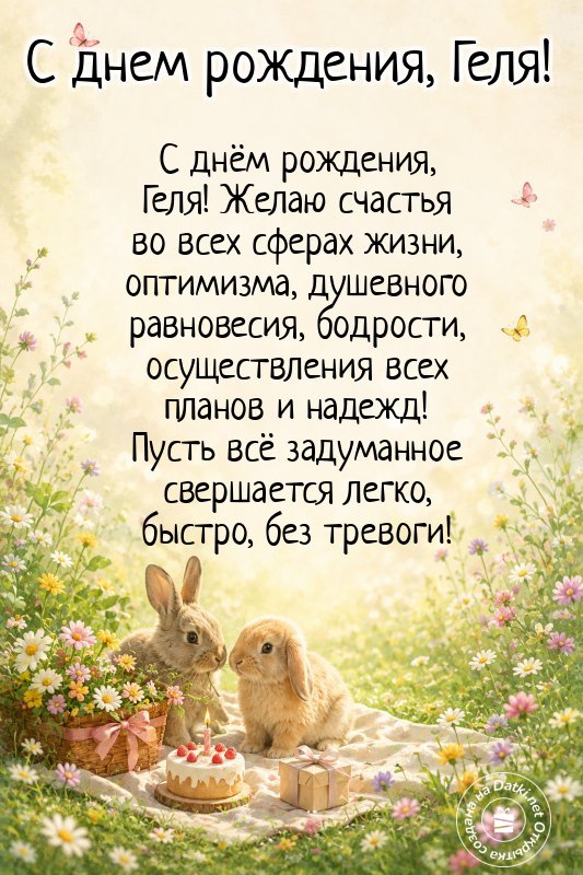 Открытка с днём рождения — теплые именинные поздравления