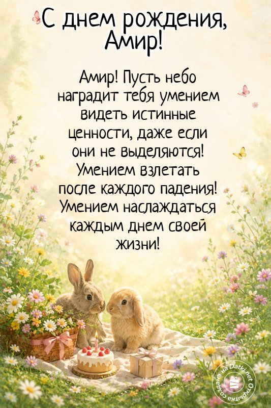 Картинка с днём рождения — с теплыми пожеланиями