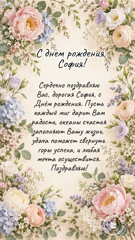 Изображение с днём рождения — теплые именинные поздравления