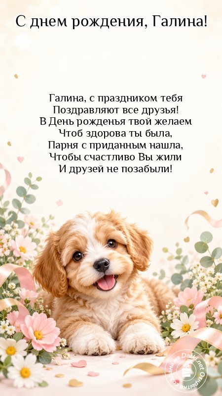 Открытка с днём рождения — с ДР