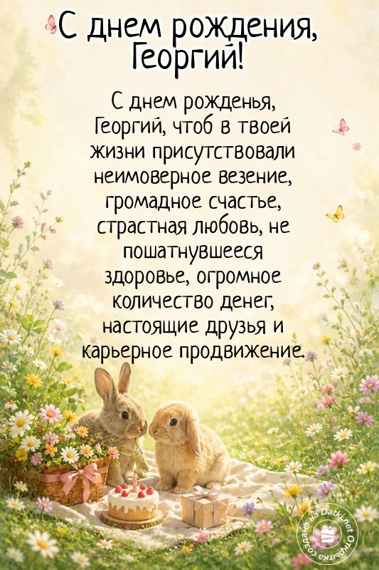 Картинка с днём рождения — с теплыми пожеланиями