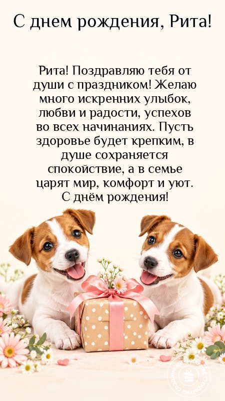 Открытка с днём рождения — теплые именинные поздравления