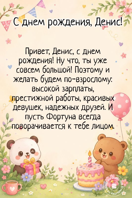 Картинка с днём рождения — с юбилеем
