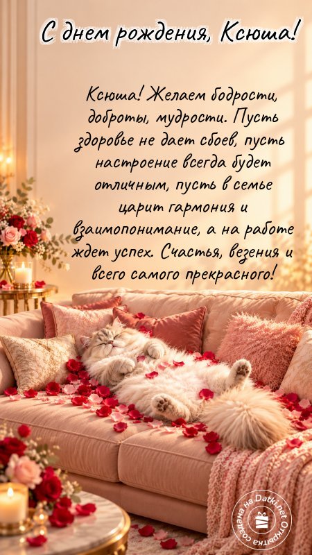 Открытка с днём рождения — удачи во всём